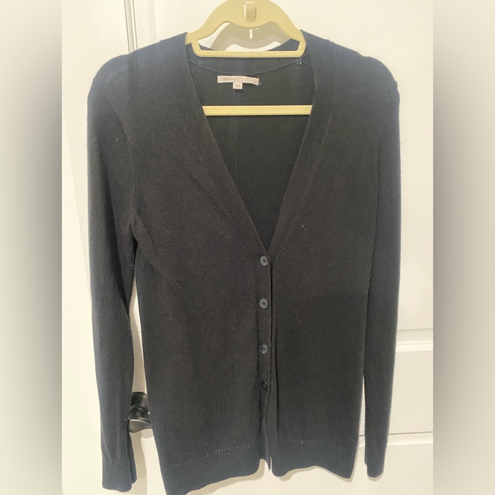 Gap - Long Black Cardigan